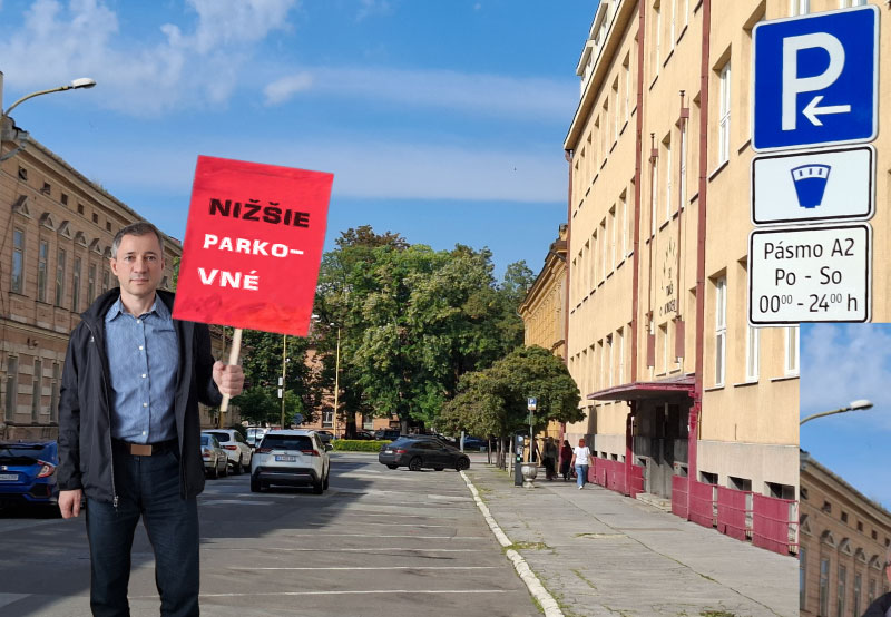 Leo Pokorný - iniciatíva Stop drahému parkovaniu v Košiciach